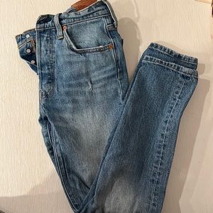 Levi’s 501 Distressed Denim Jeans
